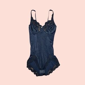 Vintage Black Lace Bodysuit
